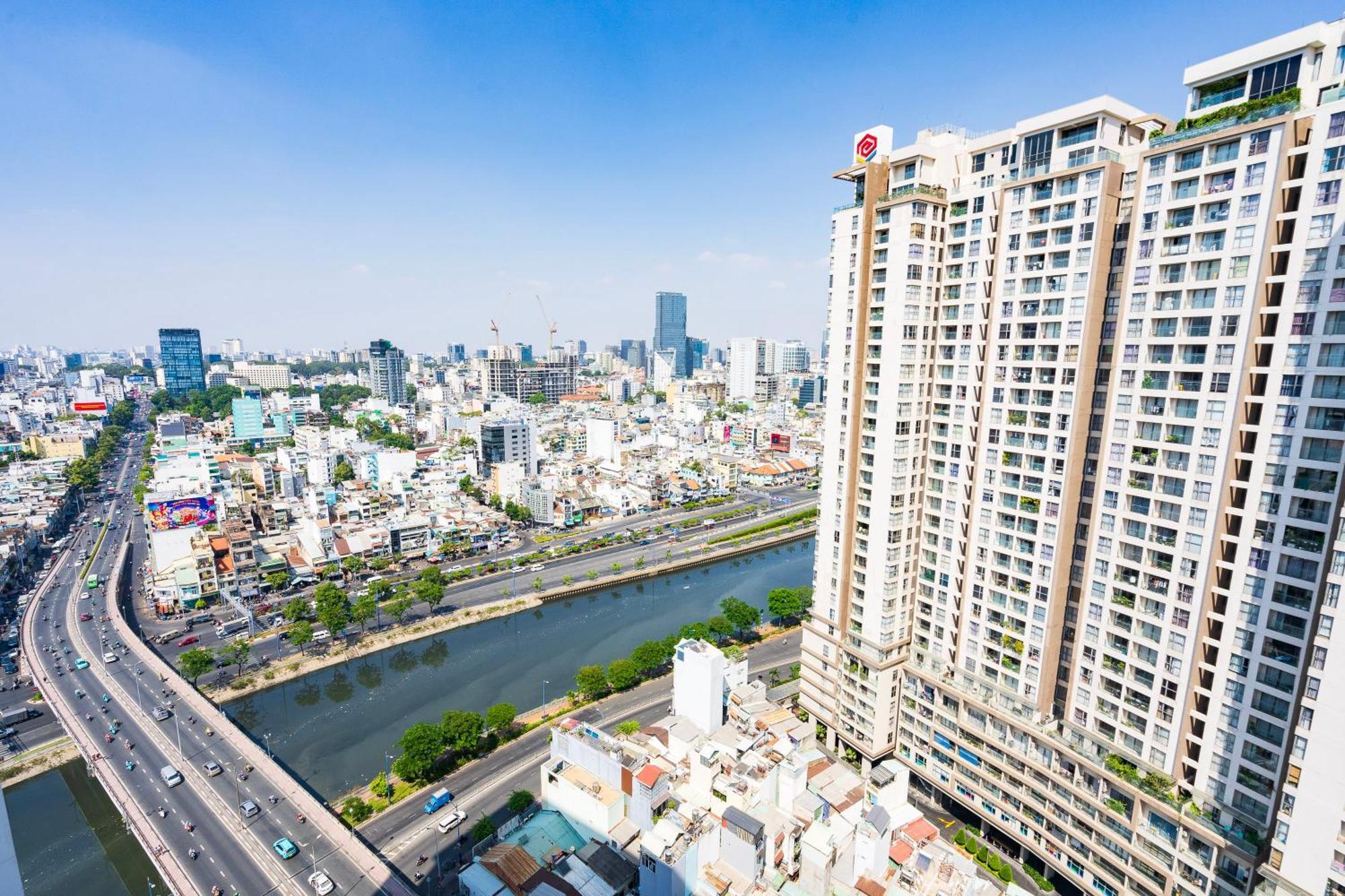 Double E Saigon Apartment Ho-Chi-Minh-Stadt Exterior foto